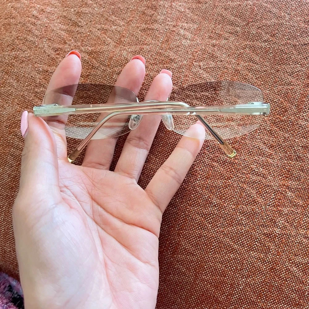 CHANEL Gold Rimless Glasses - Picture 8 of 12